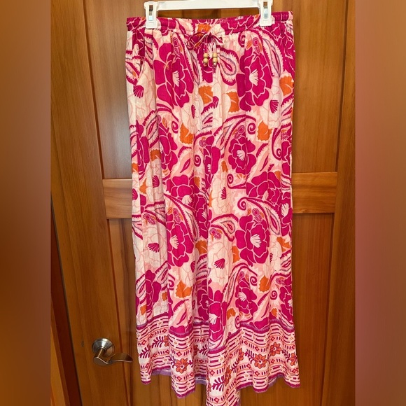Nicole Miller Pants - Nicole Miller Women’s Boho Style Wide Leg Pants Floral Print Size Large